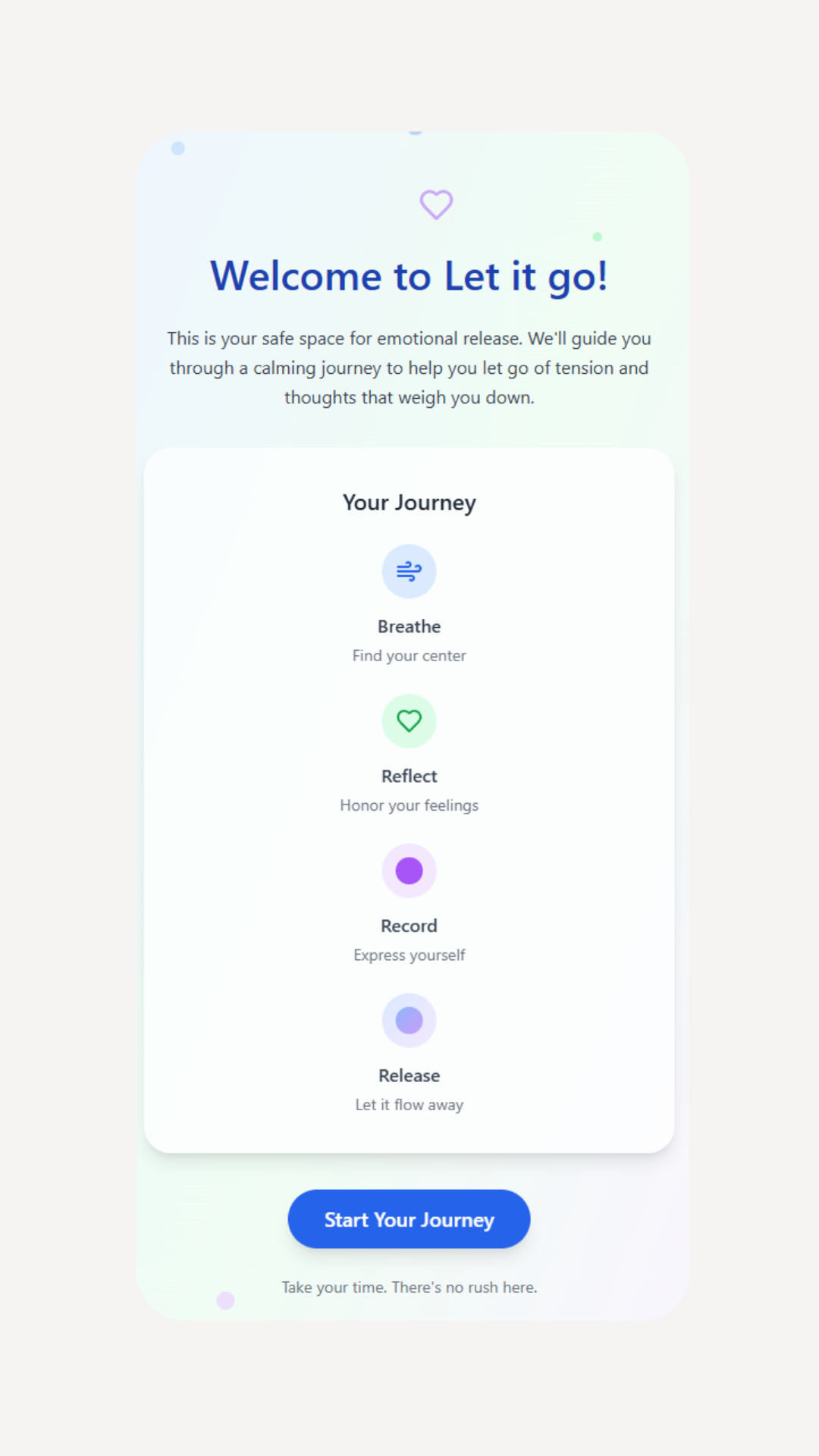 Let It Go Interface