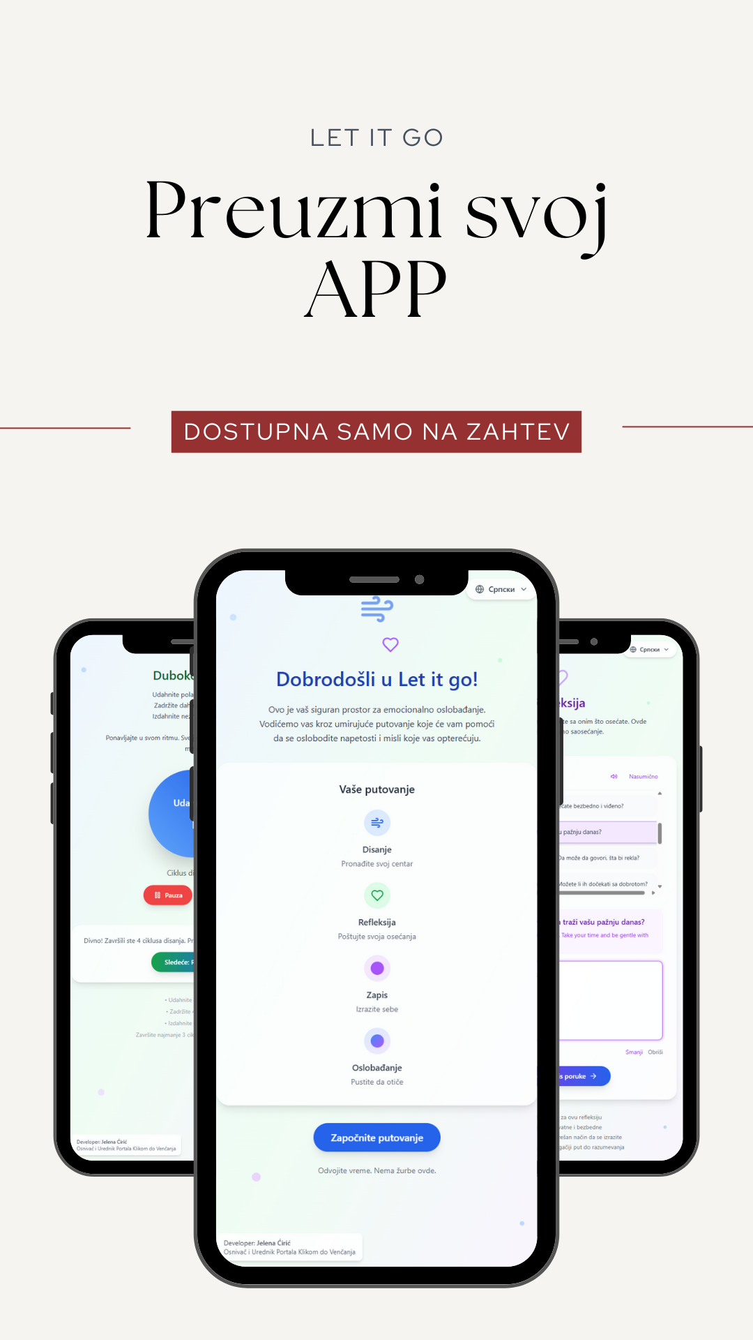 Let It Go App Mockup