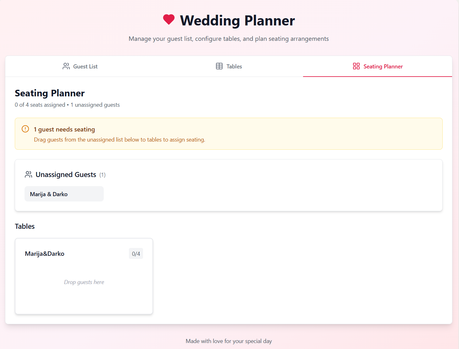 Seating Planner 8