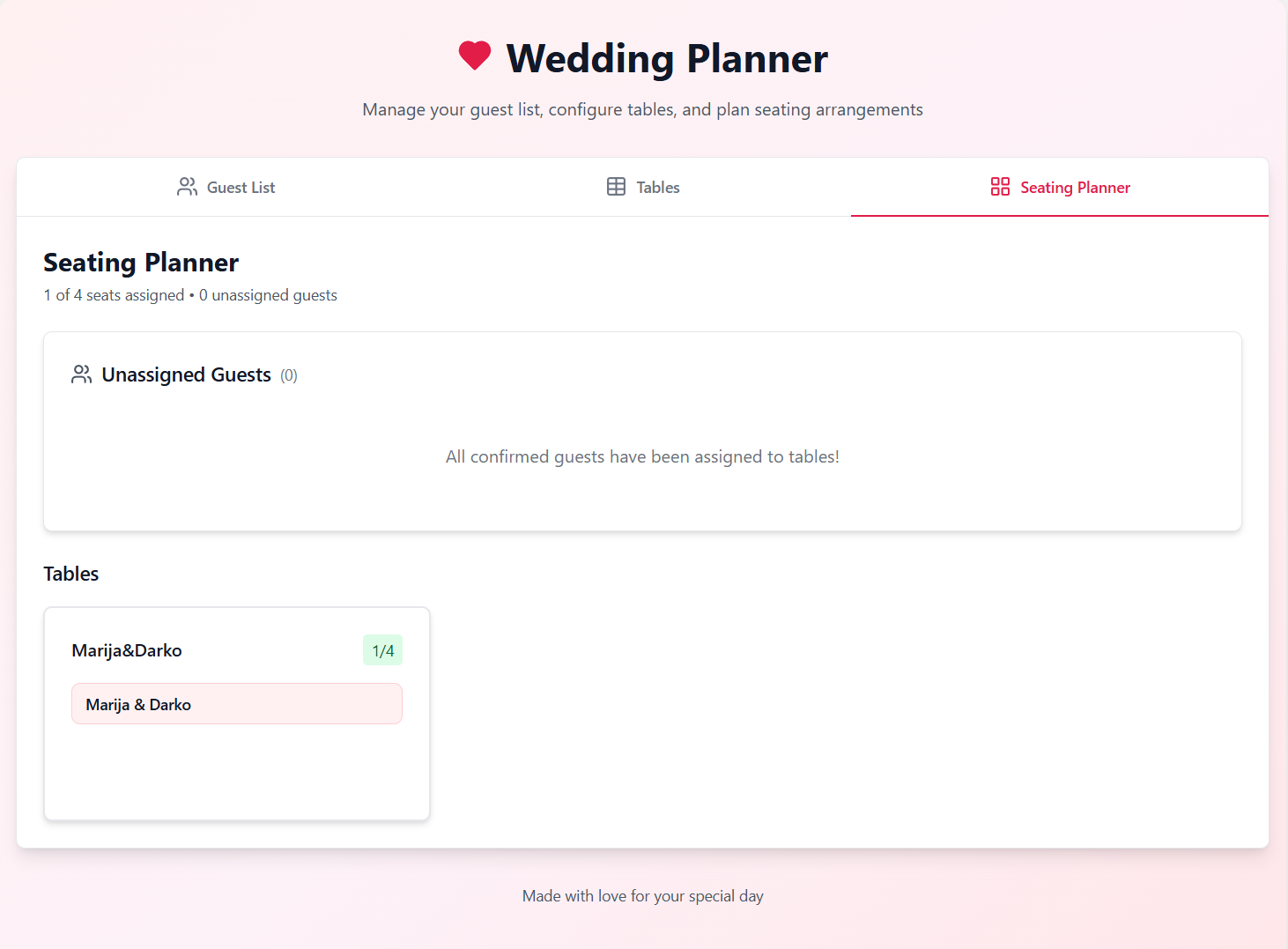 Seating Planner 9